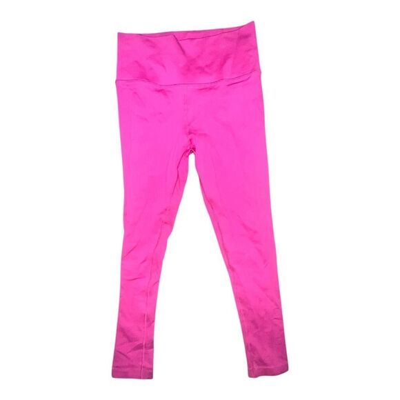 Athleta Hot Pink Aurora Tight Seamless Ribbed Ultra High Rise Small NWOT - Picture 3 of 7